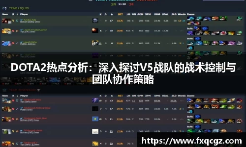 DOTA2热点分析：深入探讨V5战队的战术控制与团队协作策略